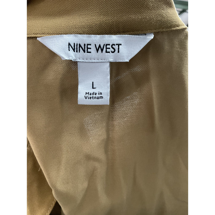 Nine West Brown Basic Jacket - Women's L