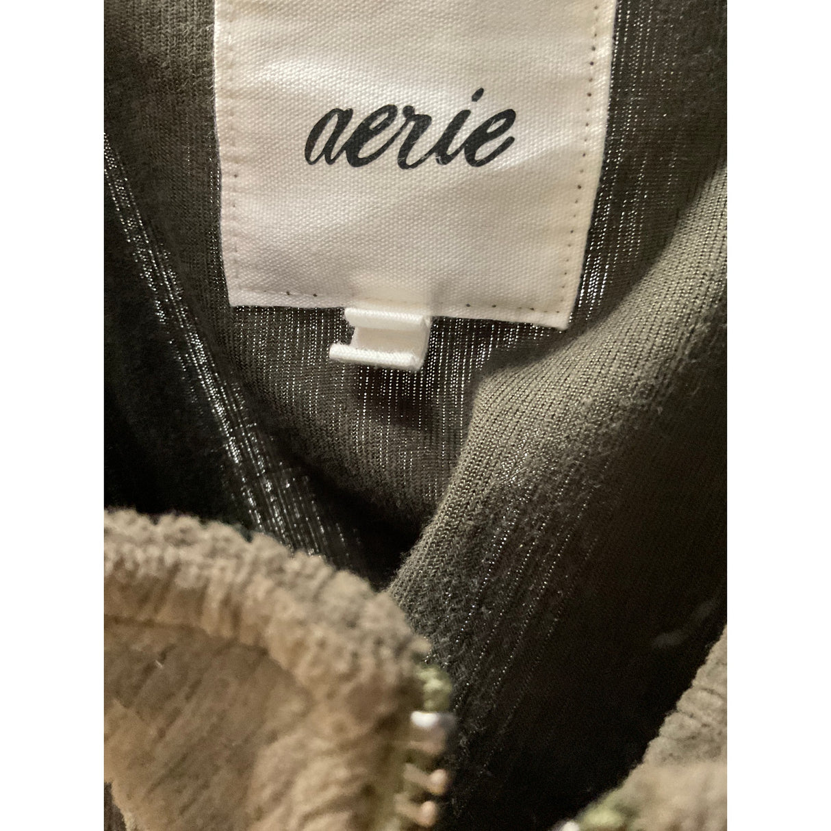 Aerie Green Corduroy Jacket in Size L