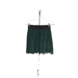 J. Crew Green Cotton Lace Skirt