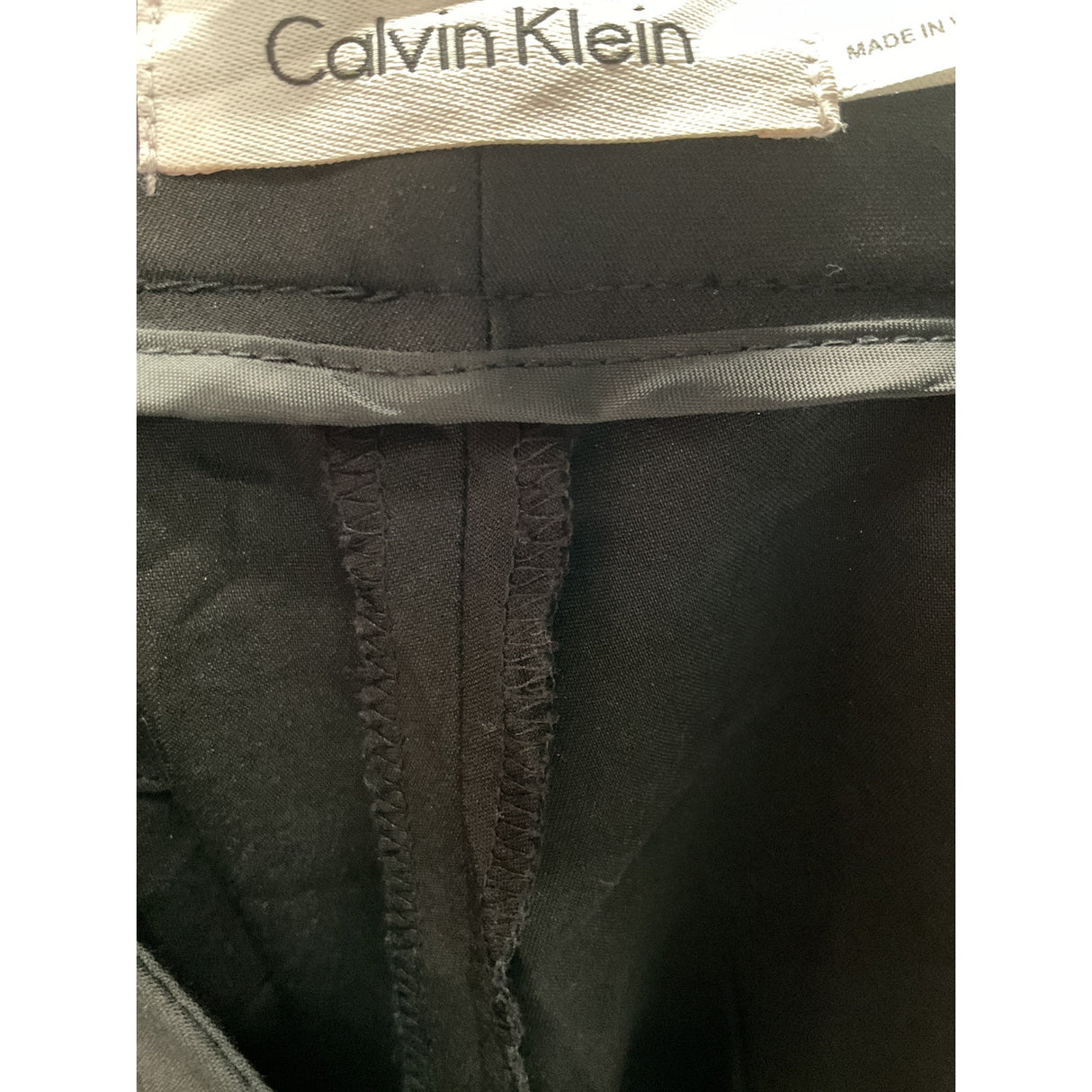 Calvin Klein Women's Black Straight Pants, Size 6