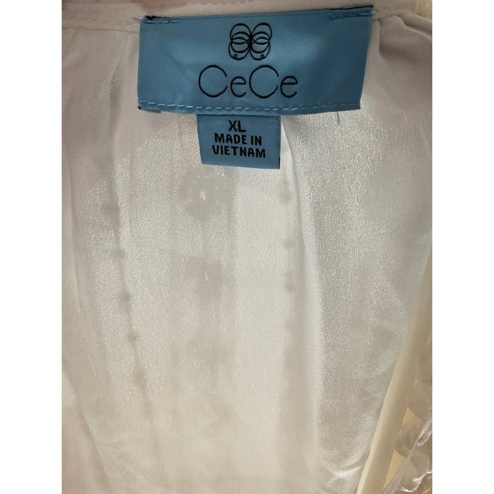 CECE White Shift Midi Dress XL