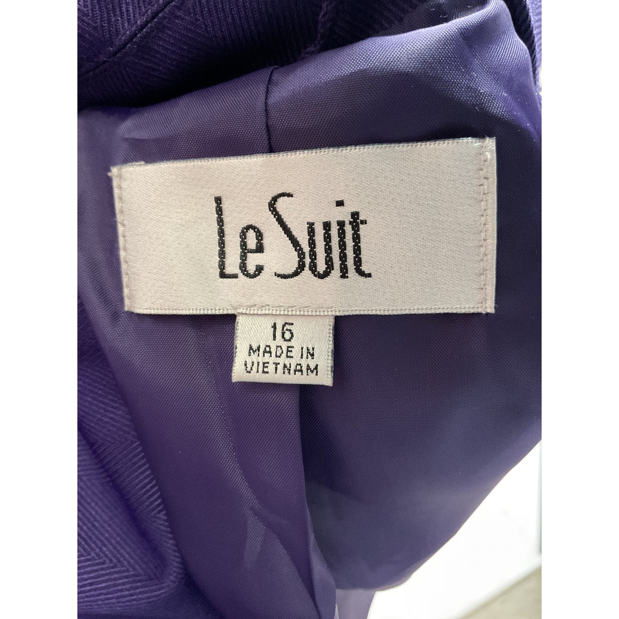 Le Suit Purple Blazer - Size 16