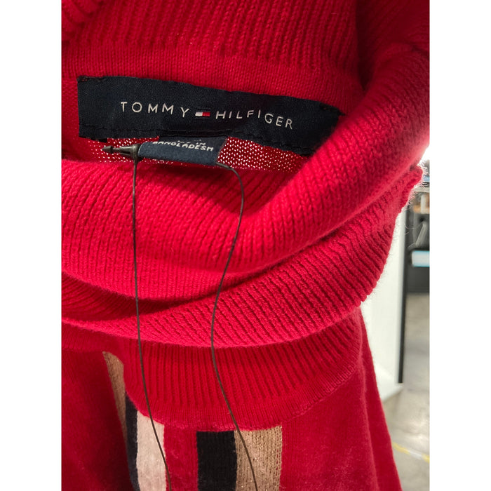 Tommy Hilfiger Red Cotton Sweater - Size L