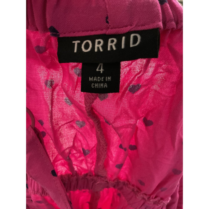 Torrid Pink Plus A-Line Dress