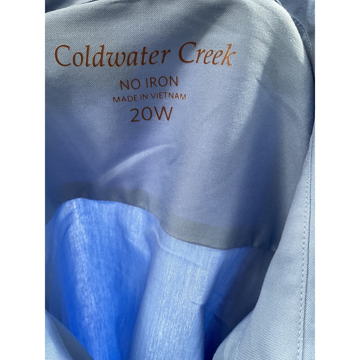 Blue Coldwater Creek Button-Up Top (20W)