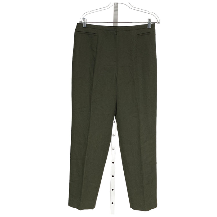 Talbots Women's Green Wool Ankle Pants Size 12P