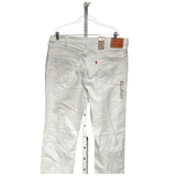 Levi's Men's White Ankle Jeans - 38x36