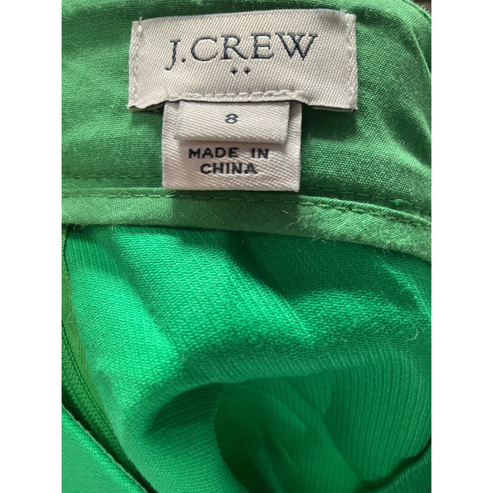 J. CREW Green Cotton Mini Skirt - Size 8