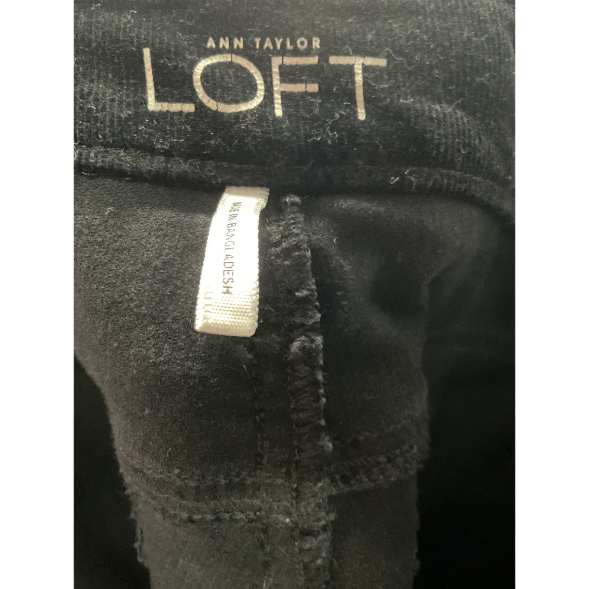 LOFT Black Cotton Bootcut Pants 8P