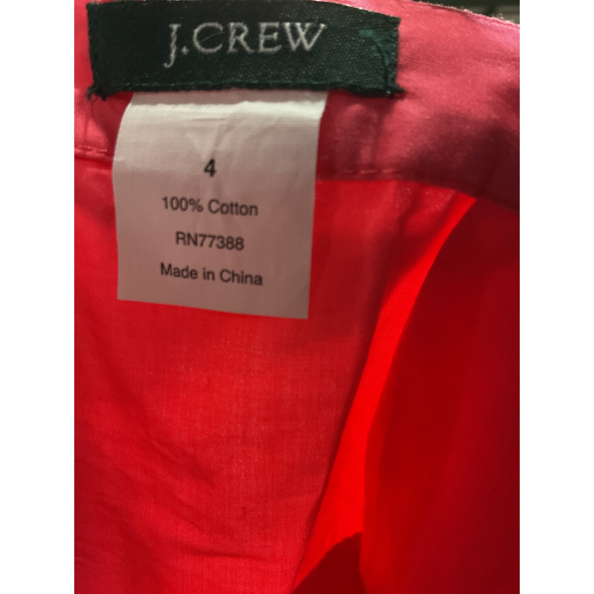 J. Crew Pink Cotton Mini Skirt - Women's Size 4