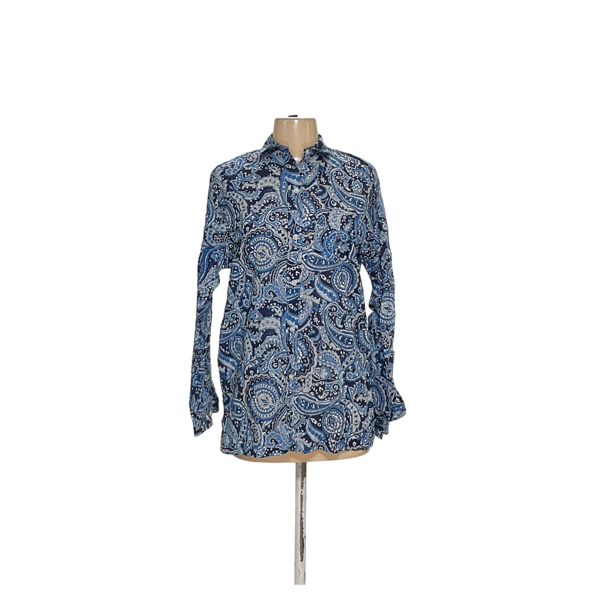 Lauren Ralph Lauren Women's Blue Button-Up Top