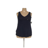 Eddie Bauer Women's Plus Size Blue Viscose Tank Top