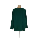 Catherines Green Cotton Blouse in 4X