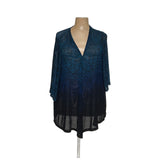 Catherines Blue Cardigan Sweater 1X