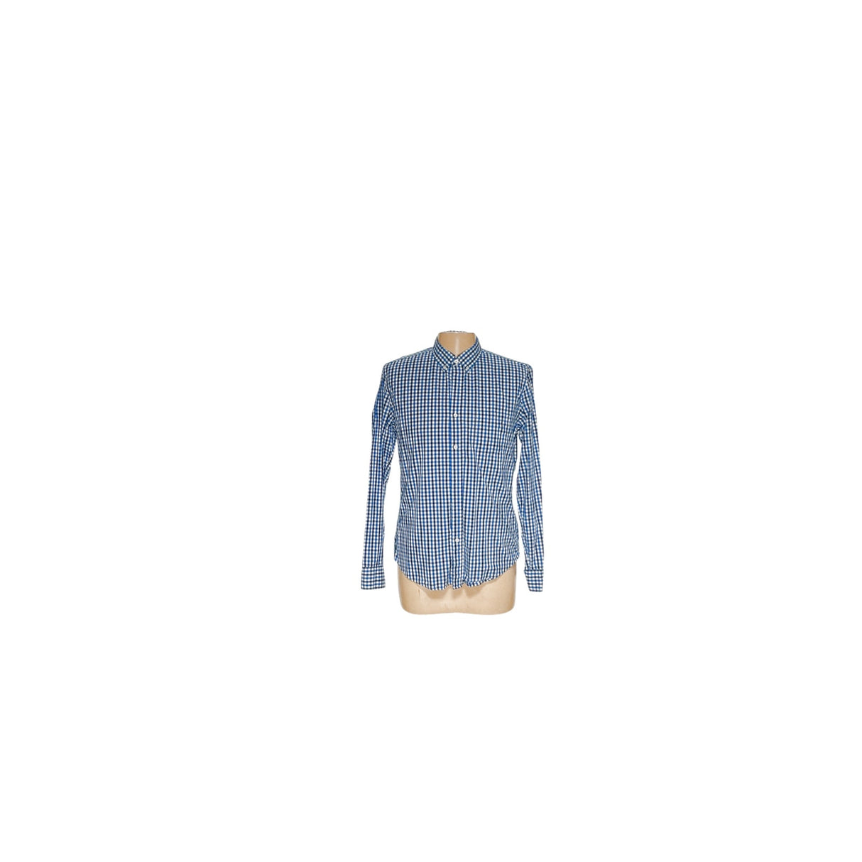 J. Crew Blue Gingham Dress Shirt - Men's L