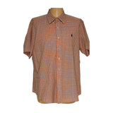 Ralph Lauren Mens Orange Graphic Print Shirt