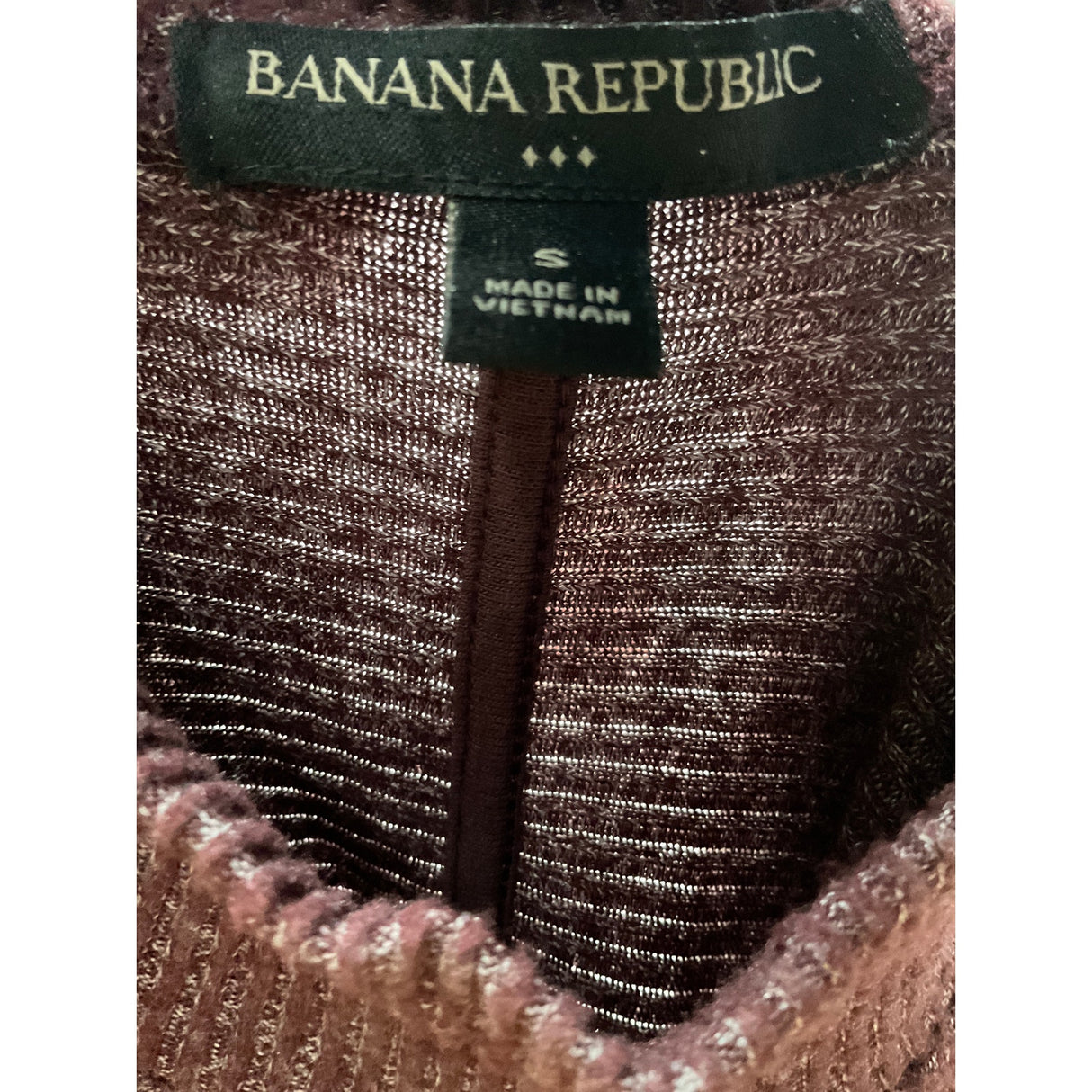 Banana Republic Purple Knit Blouse