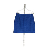 LOFT Blue A-Line Cotton Skirt Size 10