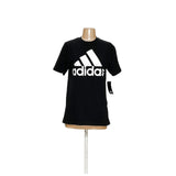 adidas Women's Black Cotton Activewear Top