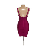 Fashion Nova Purple Bodycon Midi Dress