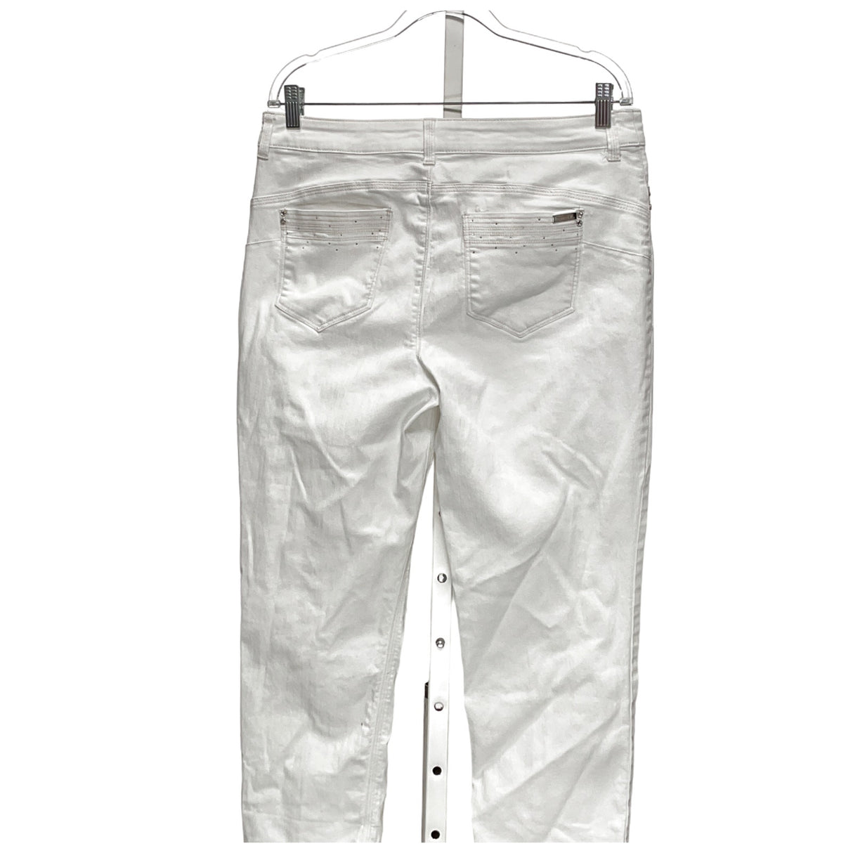 Chico's White Cotton Ankle Jeans