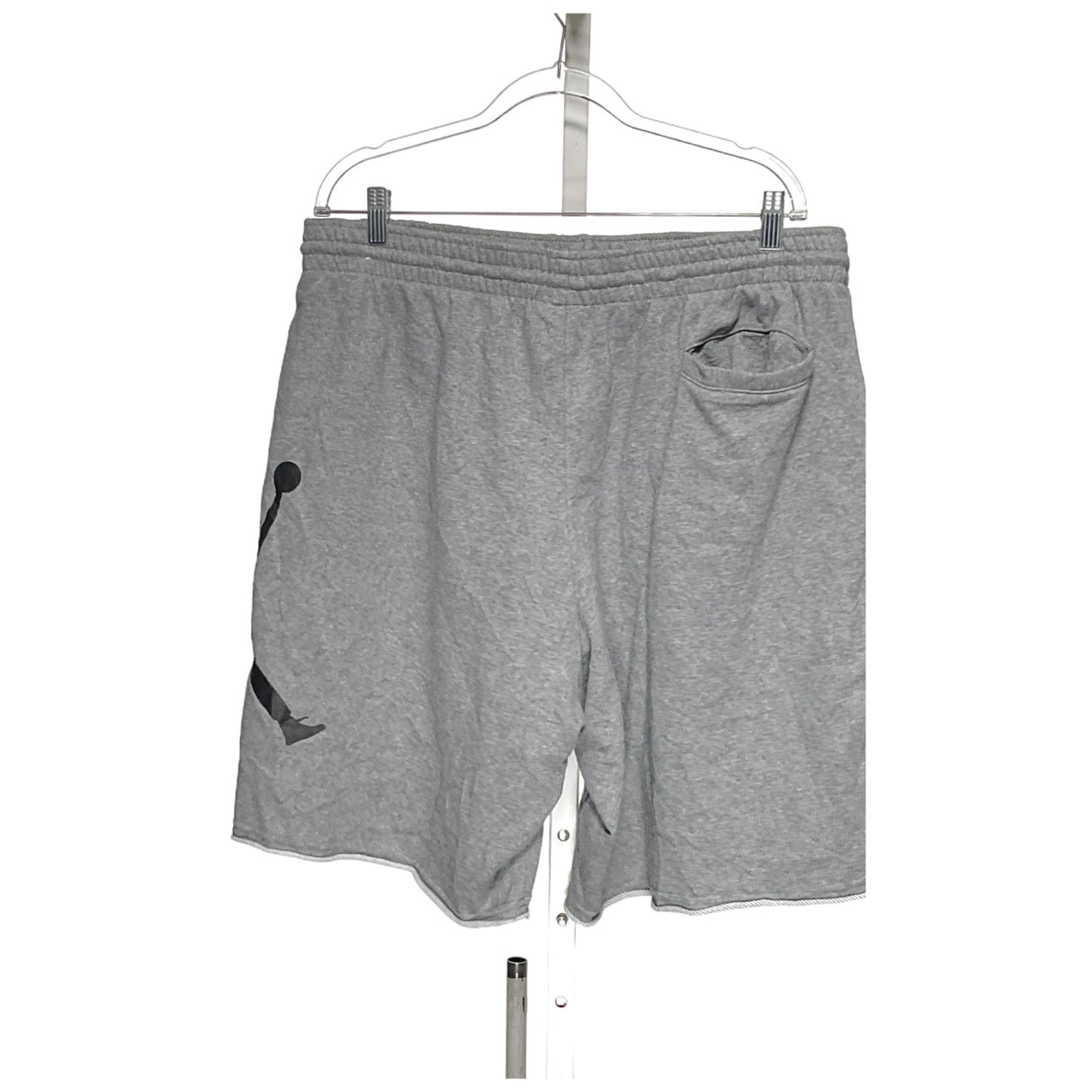 Jordan Men's Gray Cotton Activewear Shorts