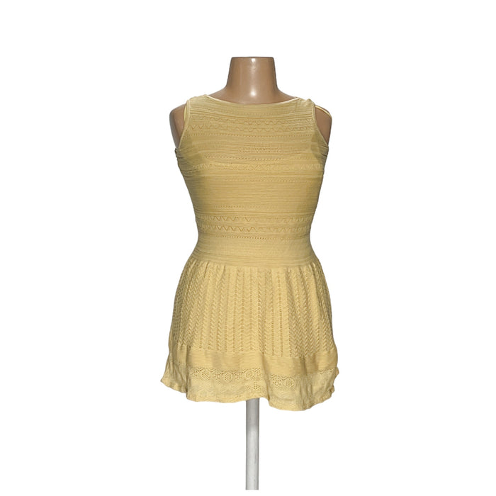 Lauren Ralph Lauren Yellow Blouson Dress