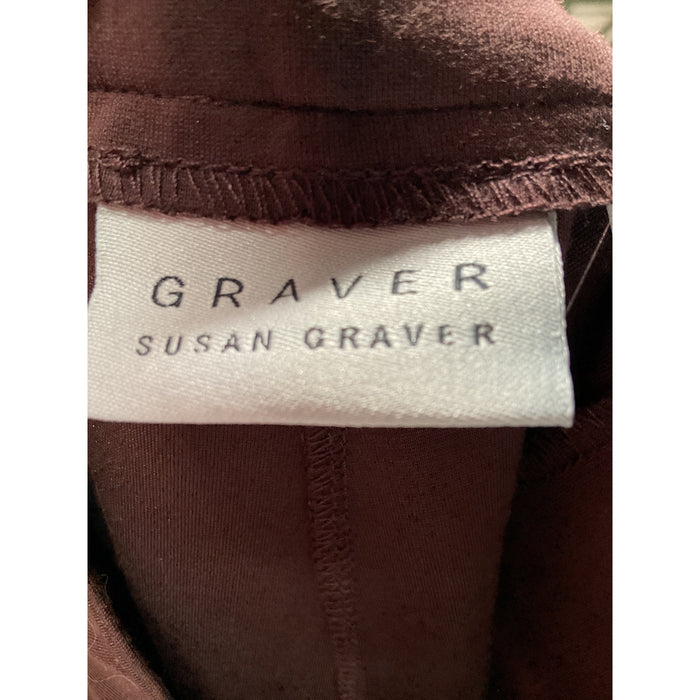 Susan Graver Brown Plus Size Ankle Pants 2X