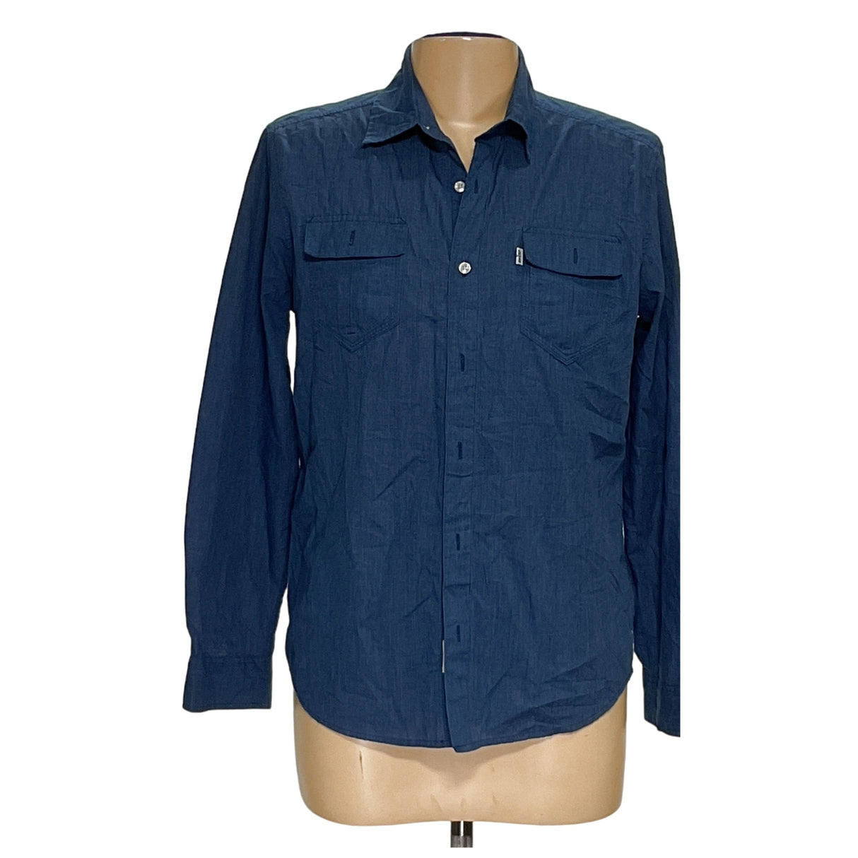 Men's Levi's Blue Button-Up Shirt