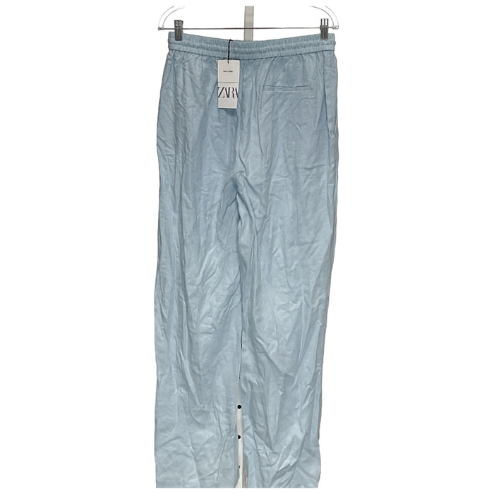 ZARA Blue Linen Ankle Pants - Women's L