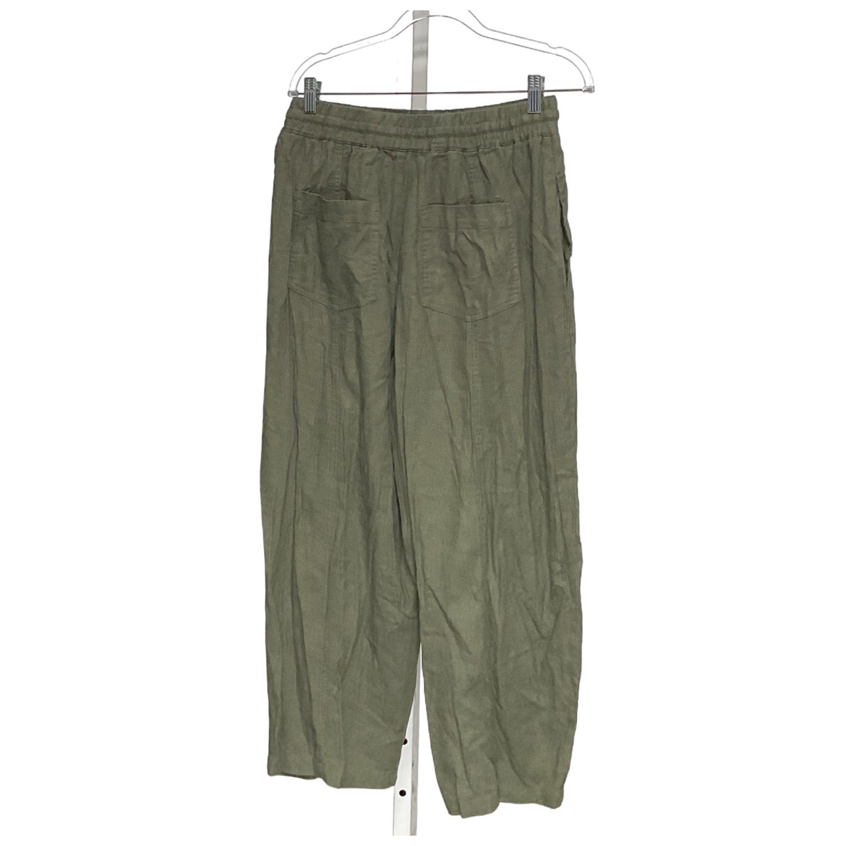 ZARA Green Linen Capri Pants - Women's L