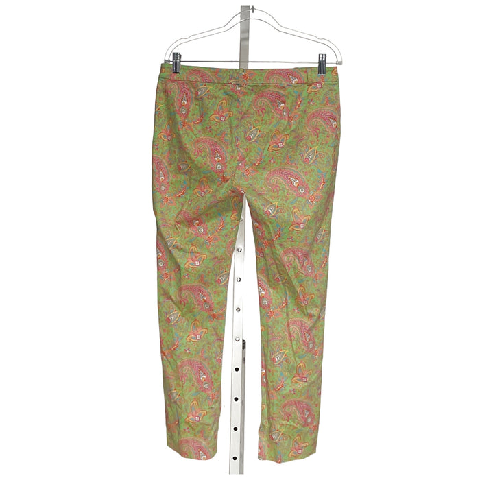 Lauren Ralph Lauren 8 Multicolor Cotton Ankle Pants