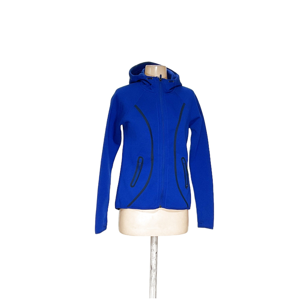 Athleta Blue Polyester Full Zip Hoodie