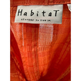 Habitat Women's Orange Button-Up Top