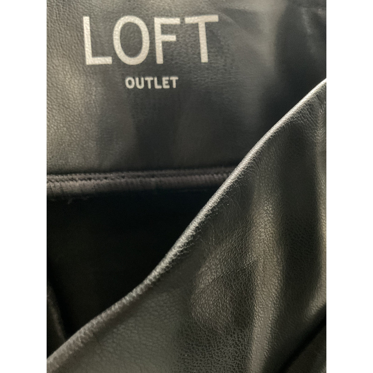 LOFT Black Petite Faux Leather Leggings | Spring/Fall/Winter