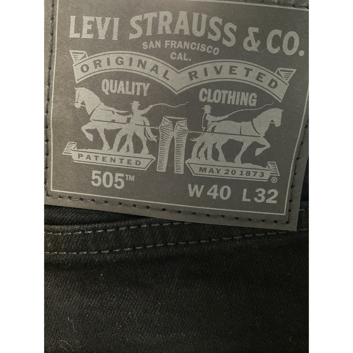 Levi's Black Straight Jeans - Size 40x32