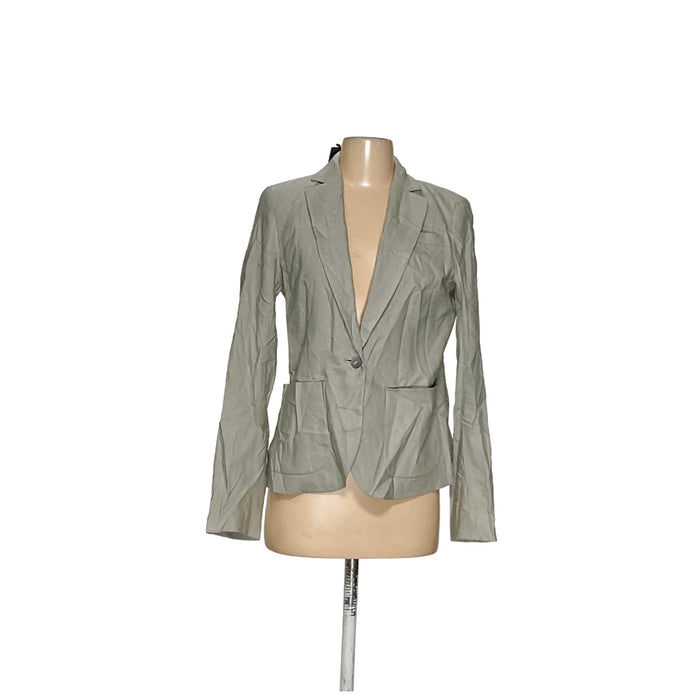 Club Monaco Women's Green Linen Blazer