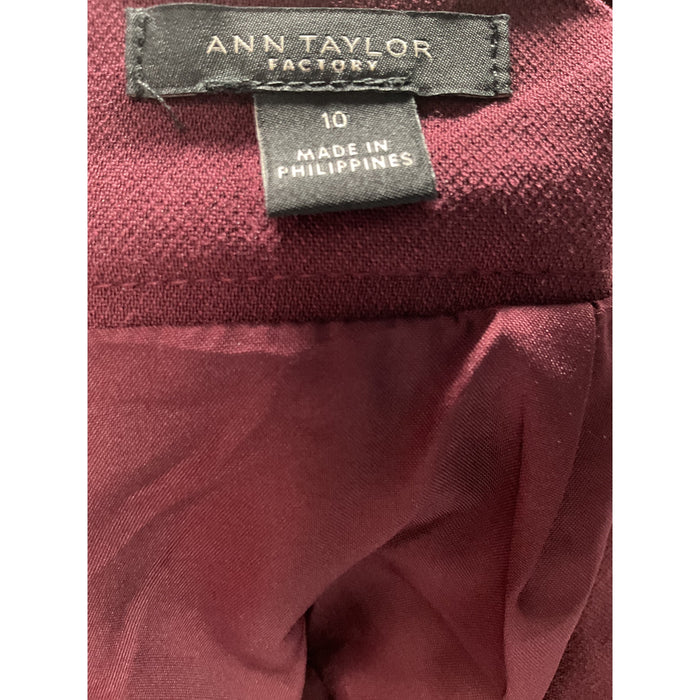 Ann Taylor Red A-Line Skirt - Size 10