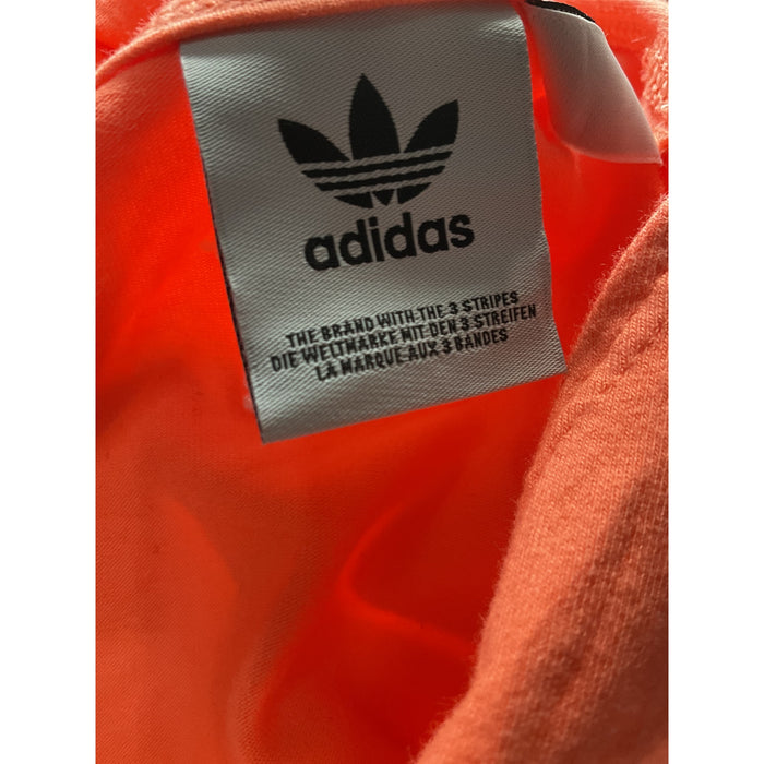 Adidas Women's Orange Cotton T-Shirt in Size L