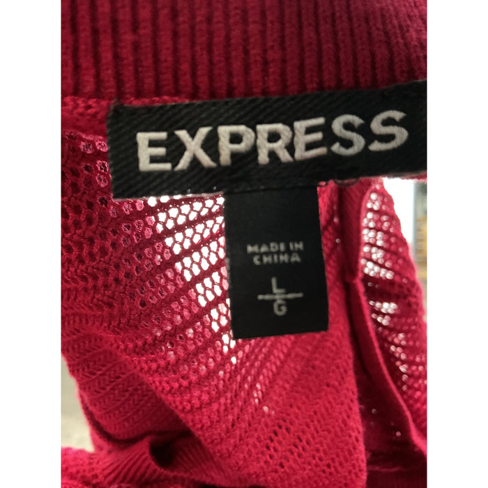 Express Red Cotton Blouse - Women's L