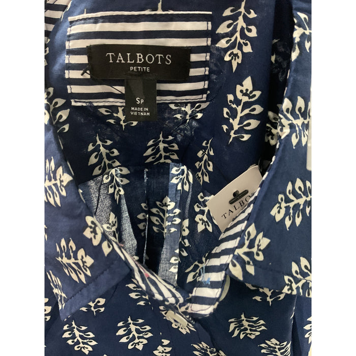 Talbots Multicolor 100% Cotton Women's Button-Up