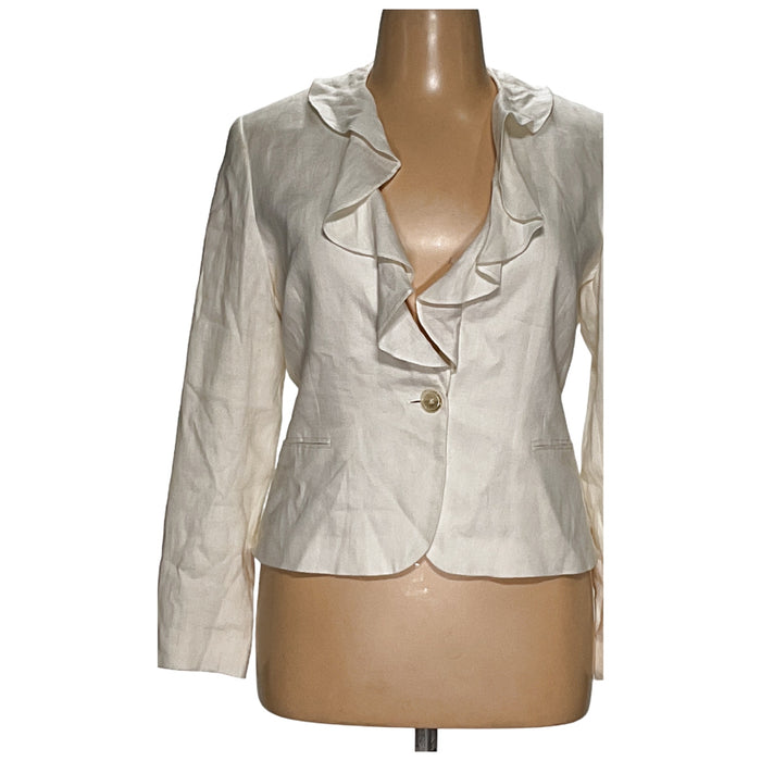 Lauren Ralph Lauren White Linen Jacket