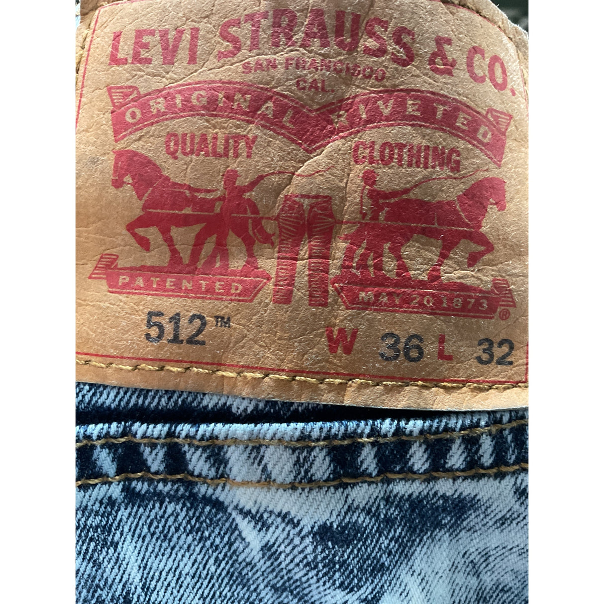 Levi's Men's Blue Ankle Jeans, Size 36x32