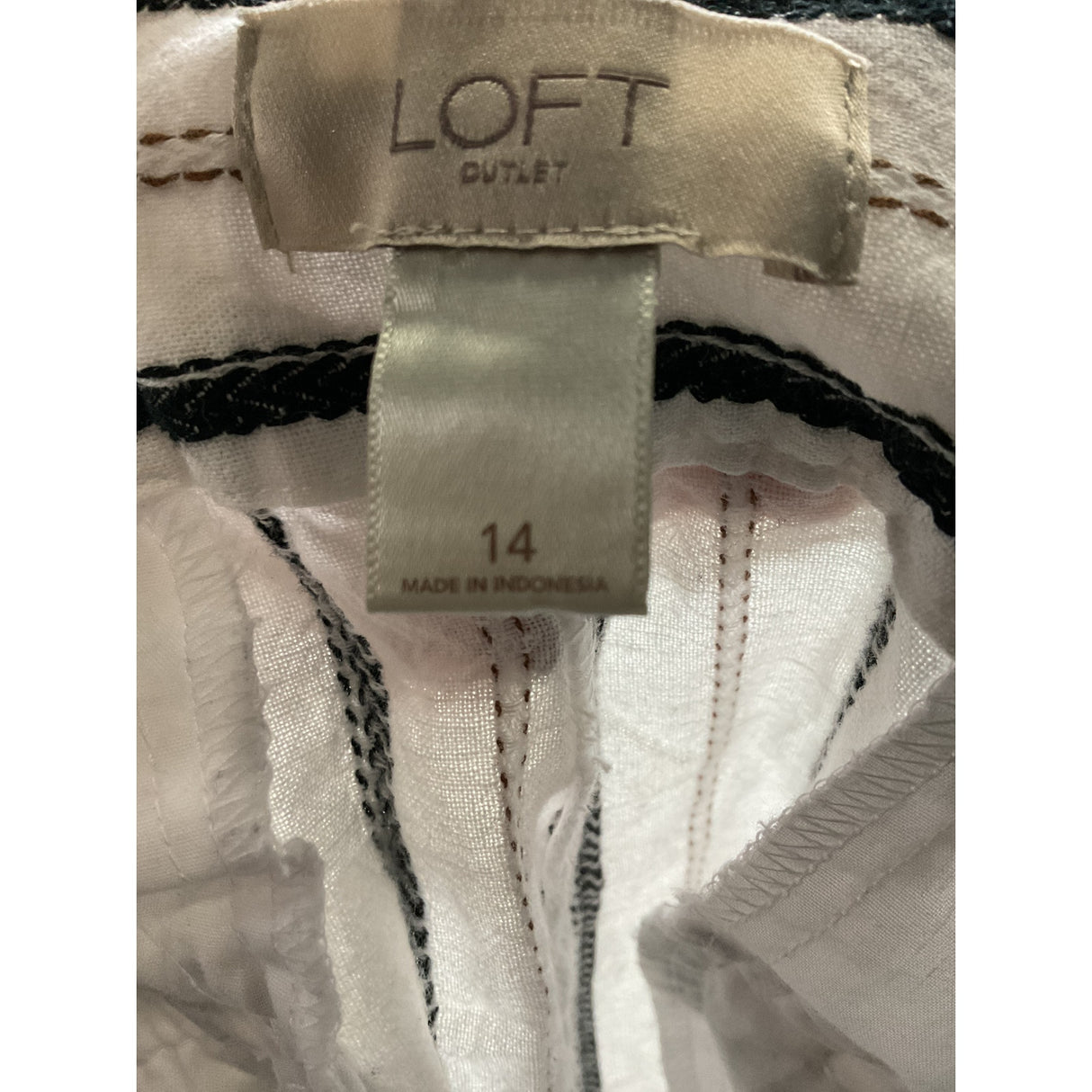 LOFT Multicolor Bermuda Shorts Size 14