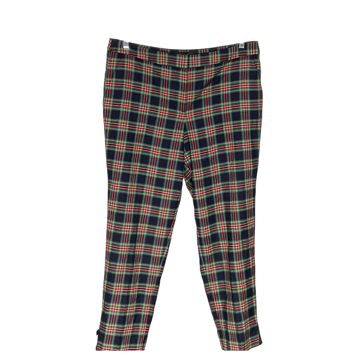 Talbots Green Plaid Wool Pants - Women's Size 14