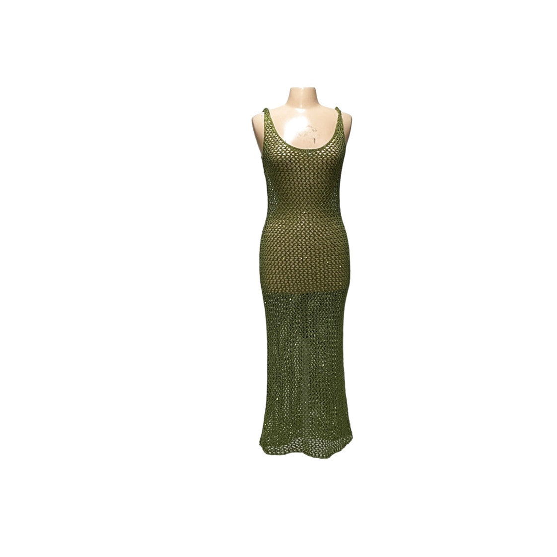 Fashion Nova Green Cotton Cover Up