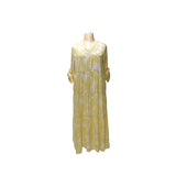 Chico's Yellow Plus Shift Midi Dress