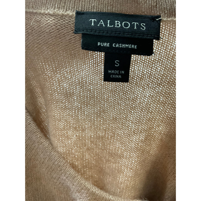 Talbots Brown Cashmere Pullover Sweater (Size S)