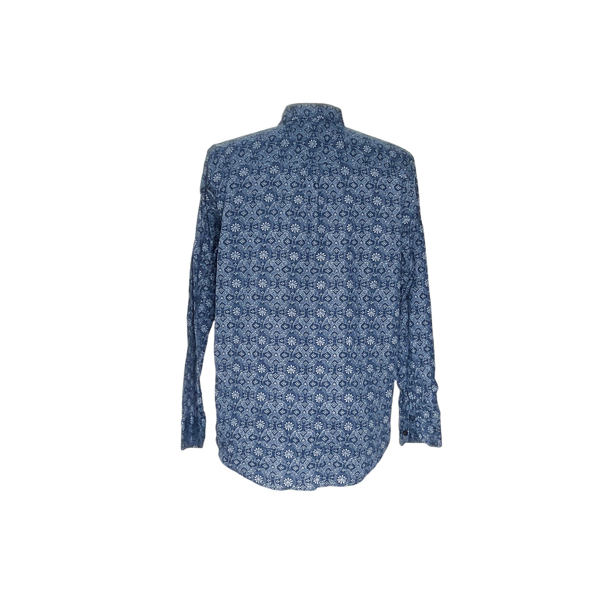 Men's Ben Sherman Graphic Print Blue Shirt, Size XL
