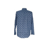 Men's Ben Sherman Graphic Print Blue Shirt, Size XL